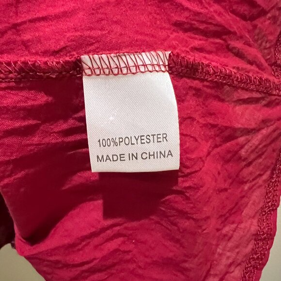 Princess Polly Maroon Floral Print Mini Dress Size 4 - Picture 7 of 7